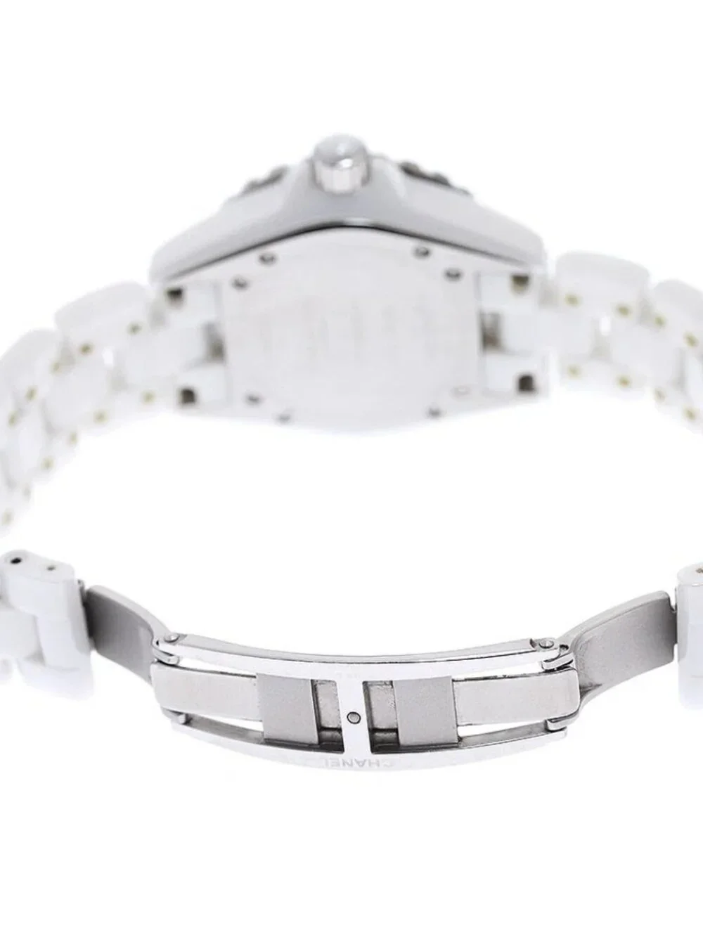 CHANEL J12 33mm H0968 White ceramic date white Dial Quartz Ladies Watch_923532
